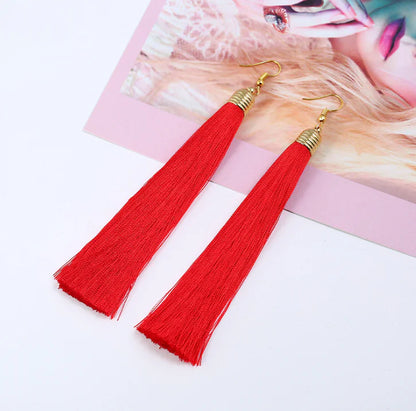 Tassel Earrings - Long Dangle Jewelry