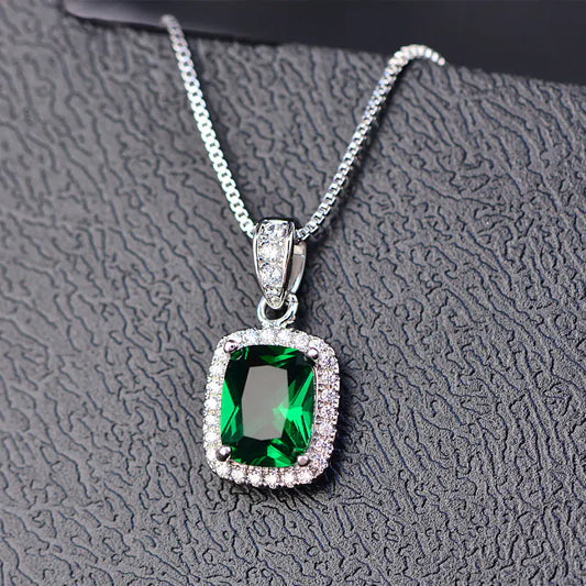 Square AAA Zircon Pendant Necklace for Women - Mystic Edge