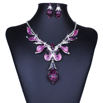 European Style Dripping Oil Bridal Jewelry Set - Mystic Edge