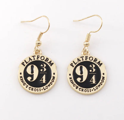 Gothic Black Cat Skull Earrings for Women's Jewelry