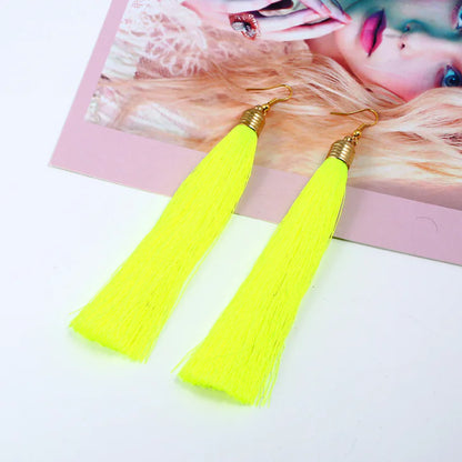 Tassel Earrings - Long Dangle Jewelry