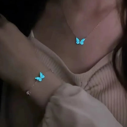 Glow-in-the-Dark Butterfly Jewelry Set - Mystic Edge