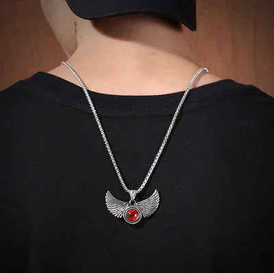 Vintage Feather Pendant Necklace for Hip Hop Style - Mystic Edge
